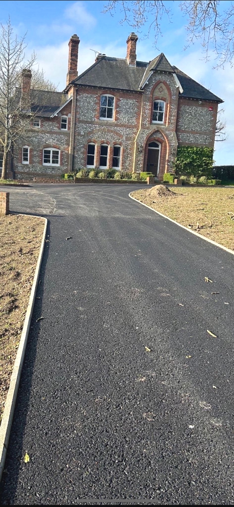 driveway tar and chip surface dressing Hampshire